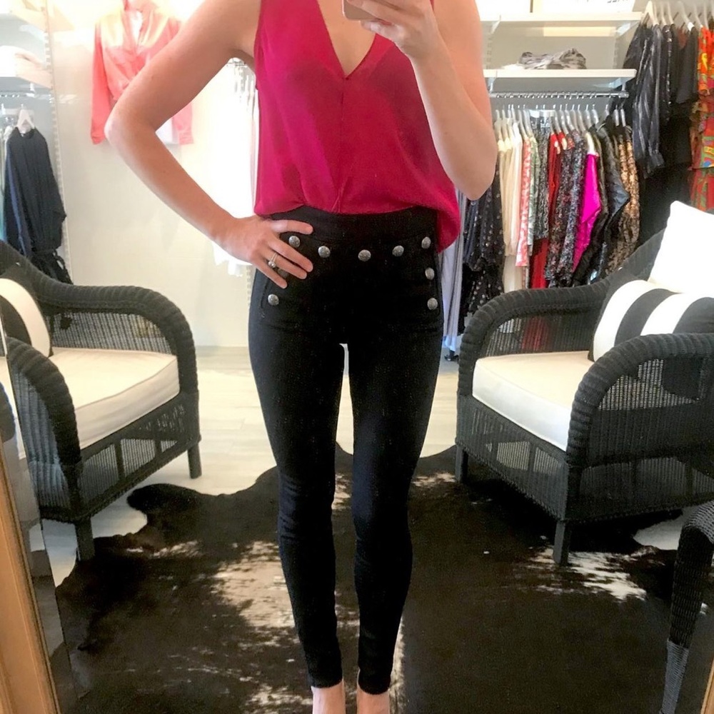 Veronica Beard Sailor Skinny Jeans